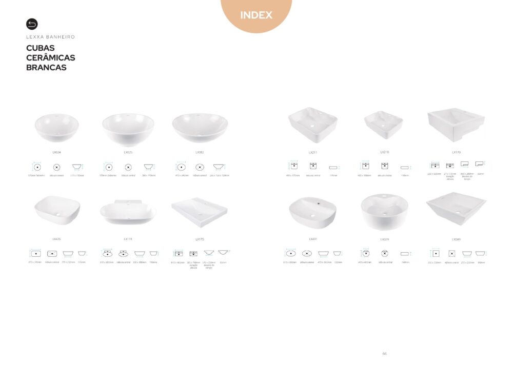 Cubas Cerâmicas Brancas
