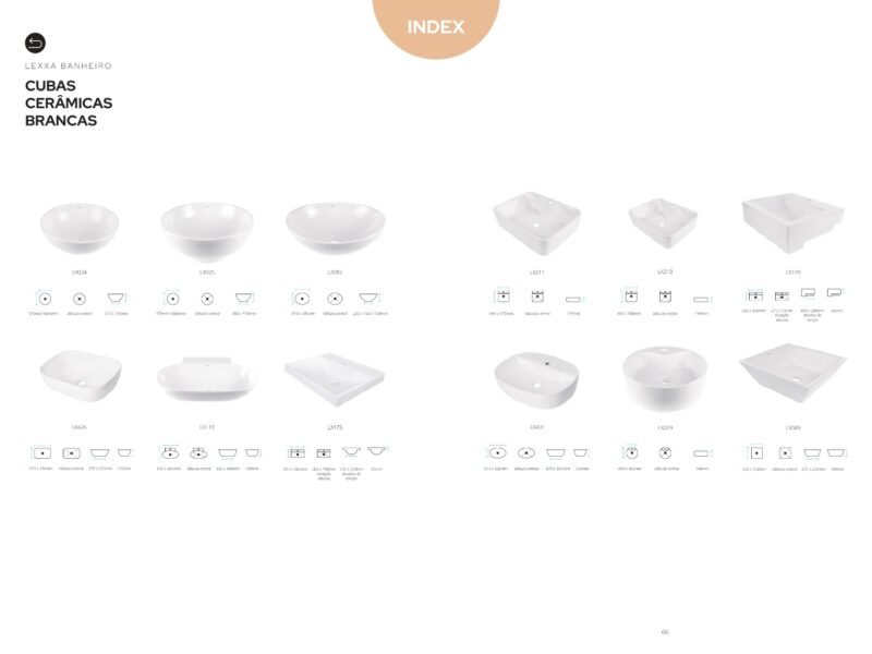 Cubas Cerâmicas Brancas