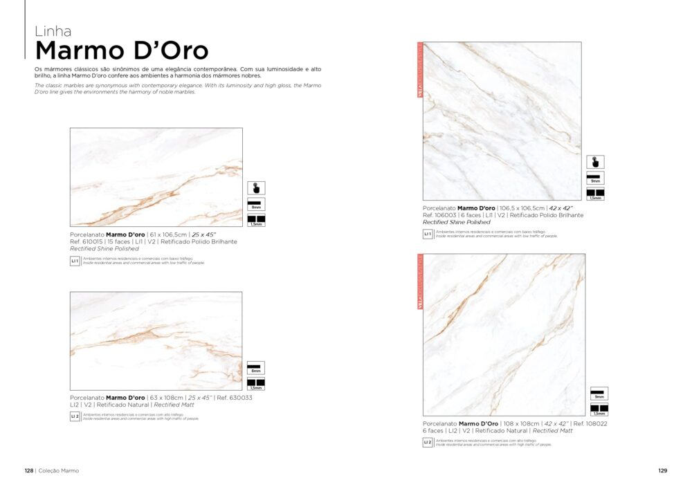 Linha Marmo D'oro