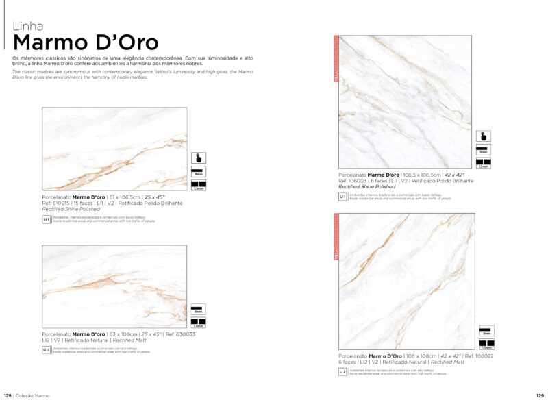 Linha Marmo D'oro